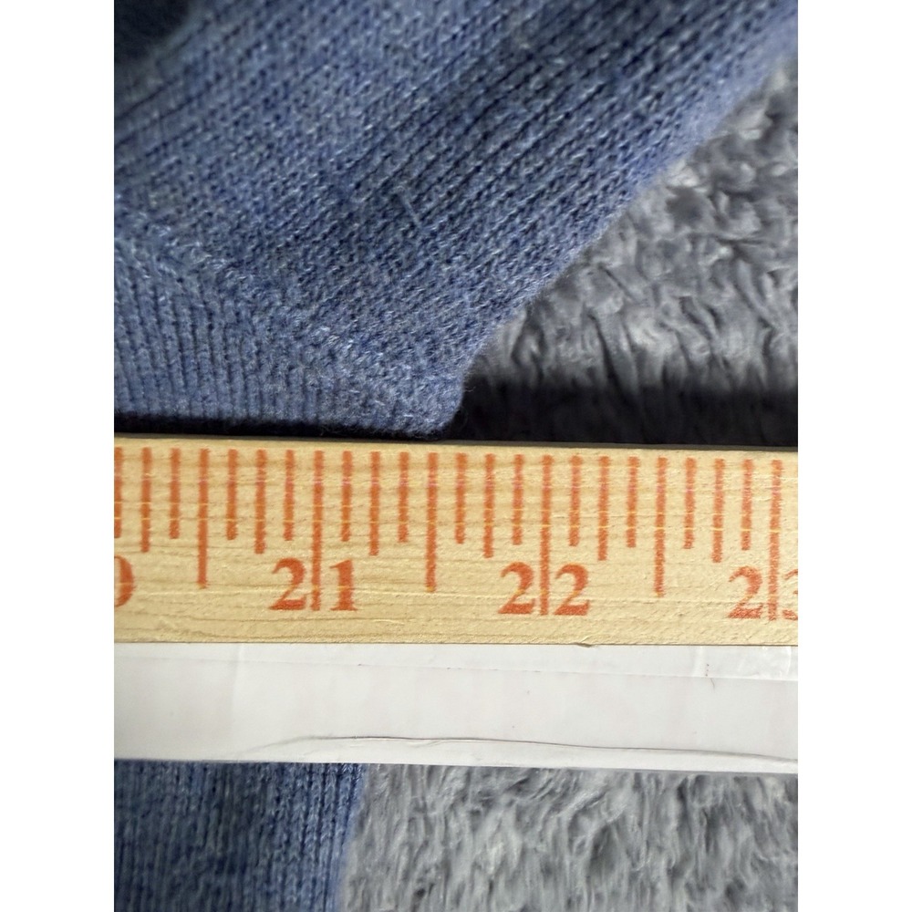 Polo Ralph Lauren Sweater Mens Size Small Blue Shawl Collar Pullover Cotton Pony - Picture 8 of 9